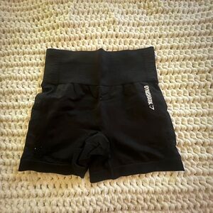 Gymshark Women's Black High-Waisted Shorts